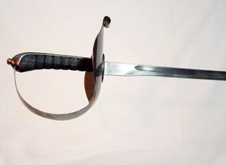 Sabre, “Hutton model”, close-up of hilt. Sabre, “Hutton model”, close-up of hilt.