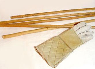 “La Canne”, sticks used for training. “La Canne”, sticks used for training.